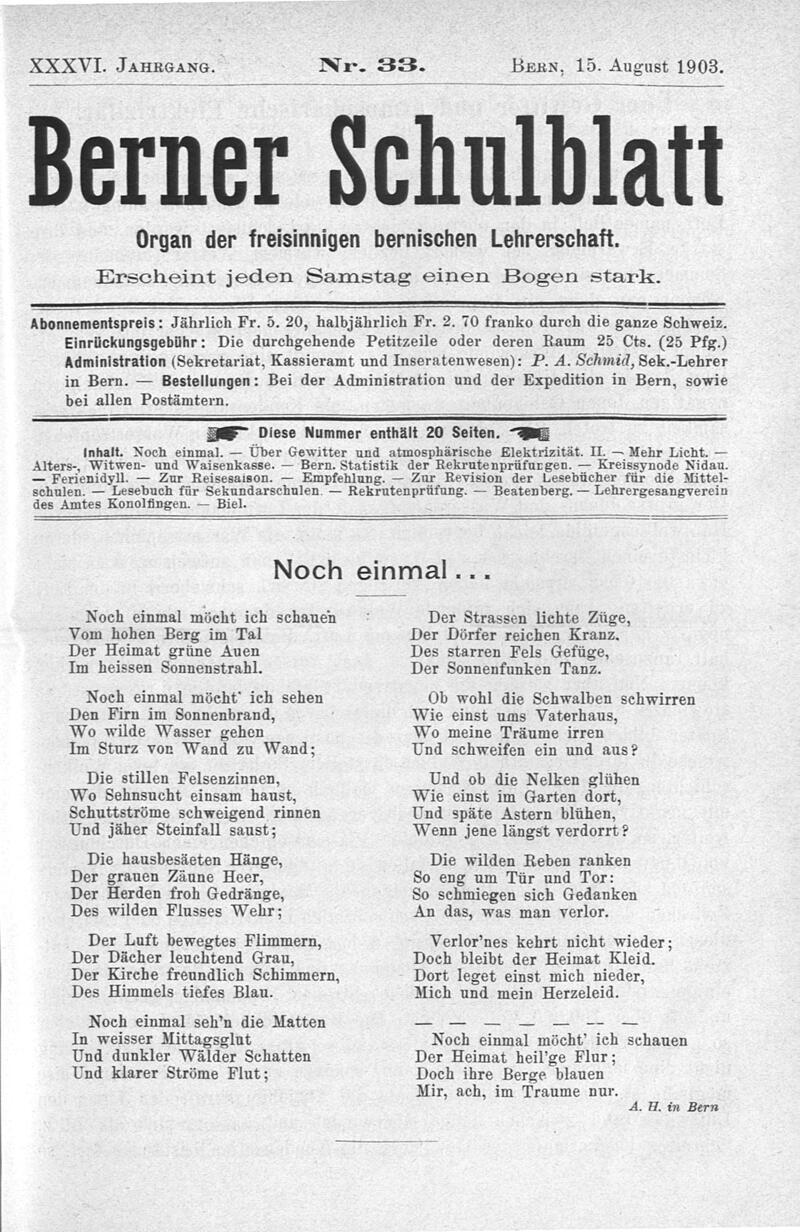 Buchumschlag - Heft 33