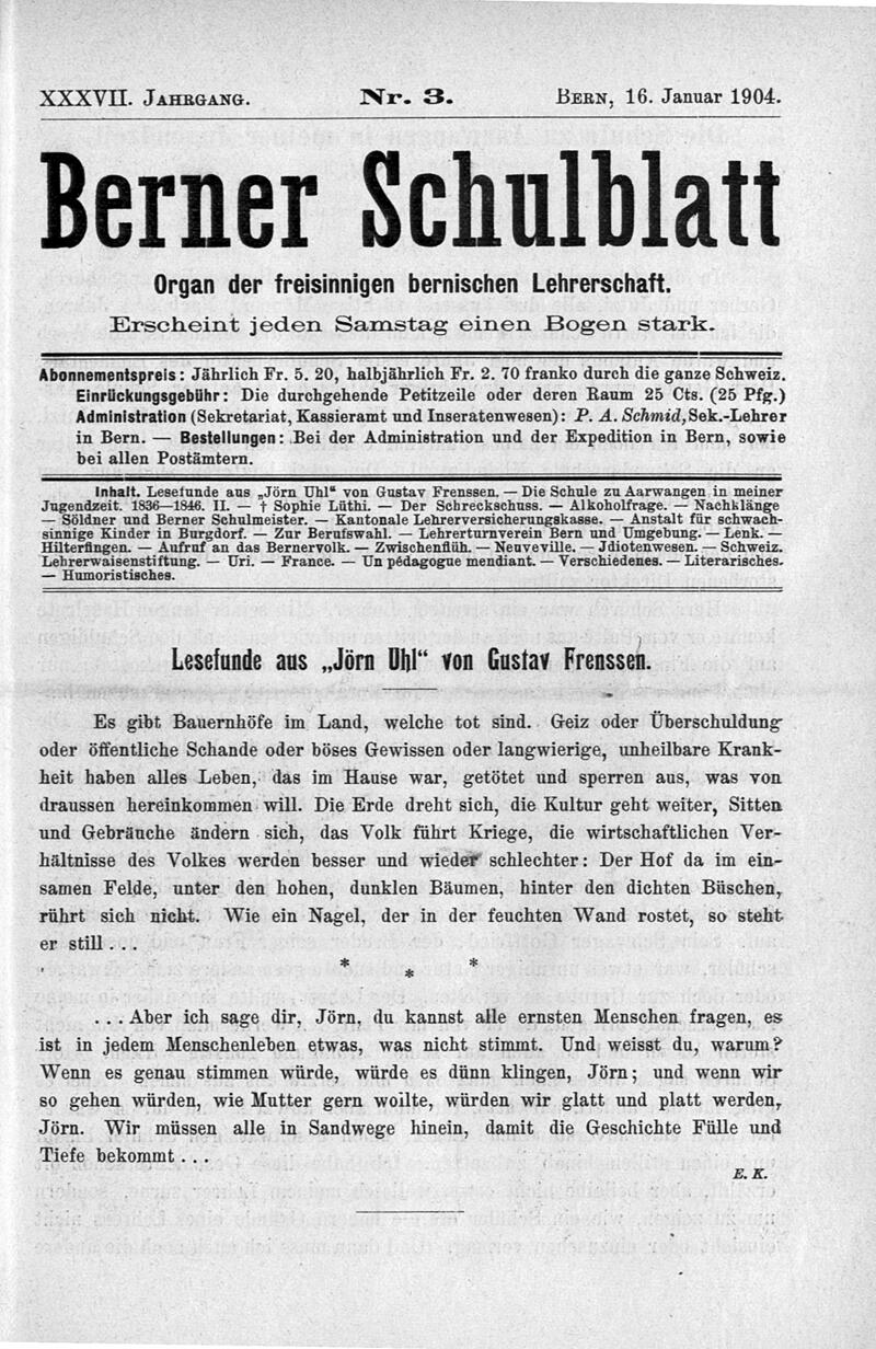 Buchumschlag - Heft 3