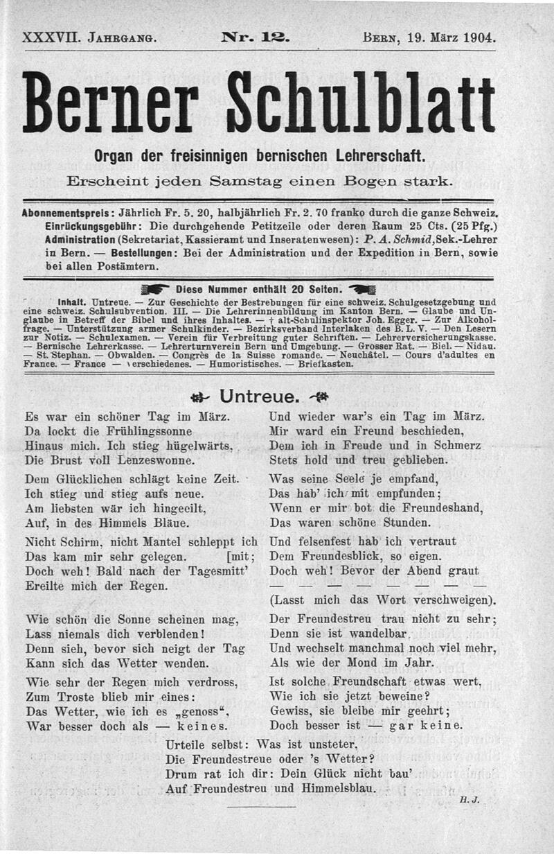 Buchumschlag - Heft 12