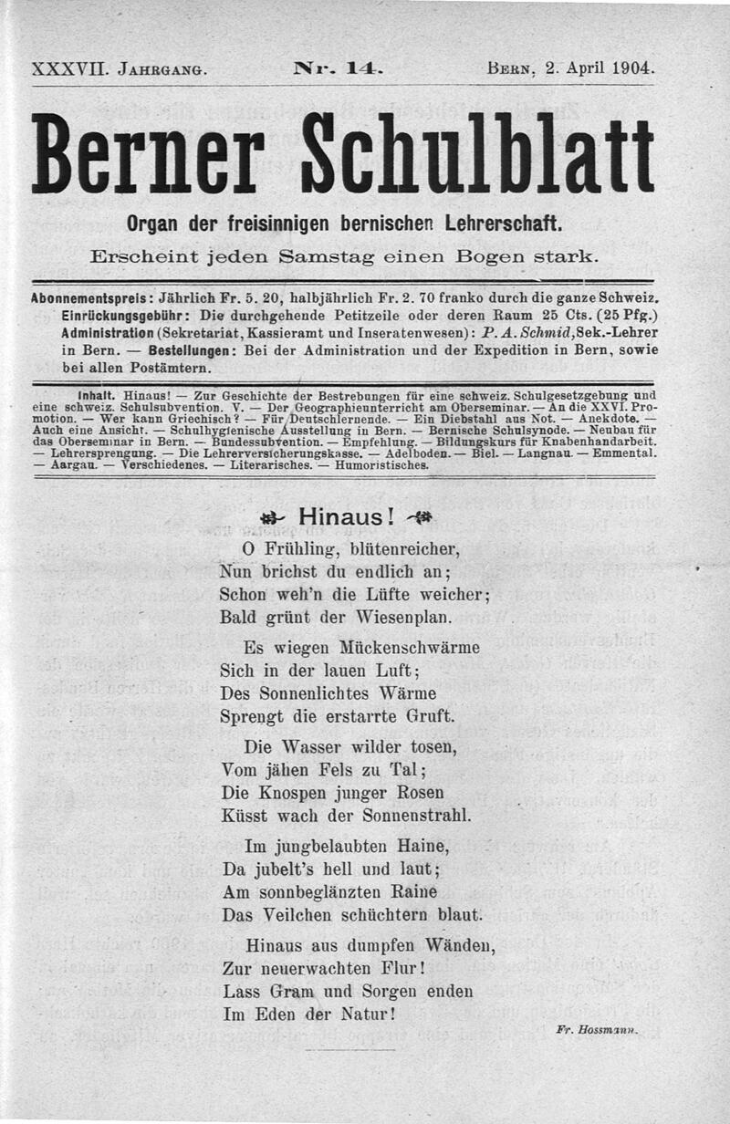 Buchumschlag - Heft 14