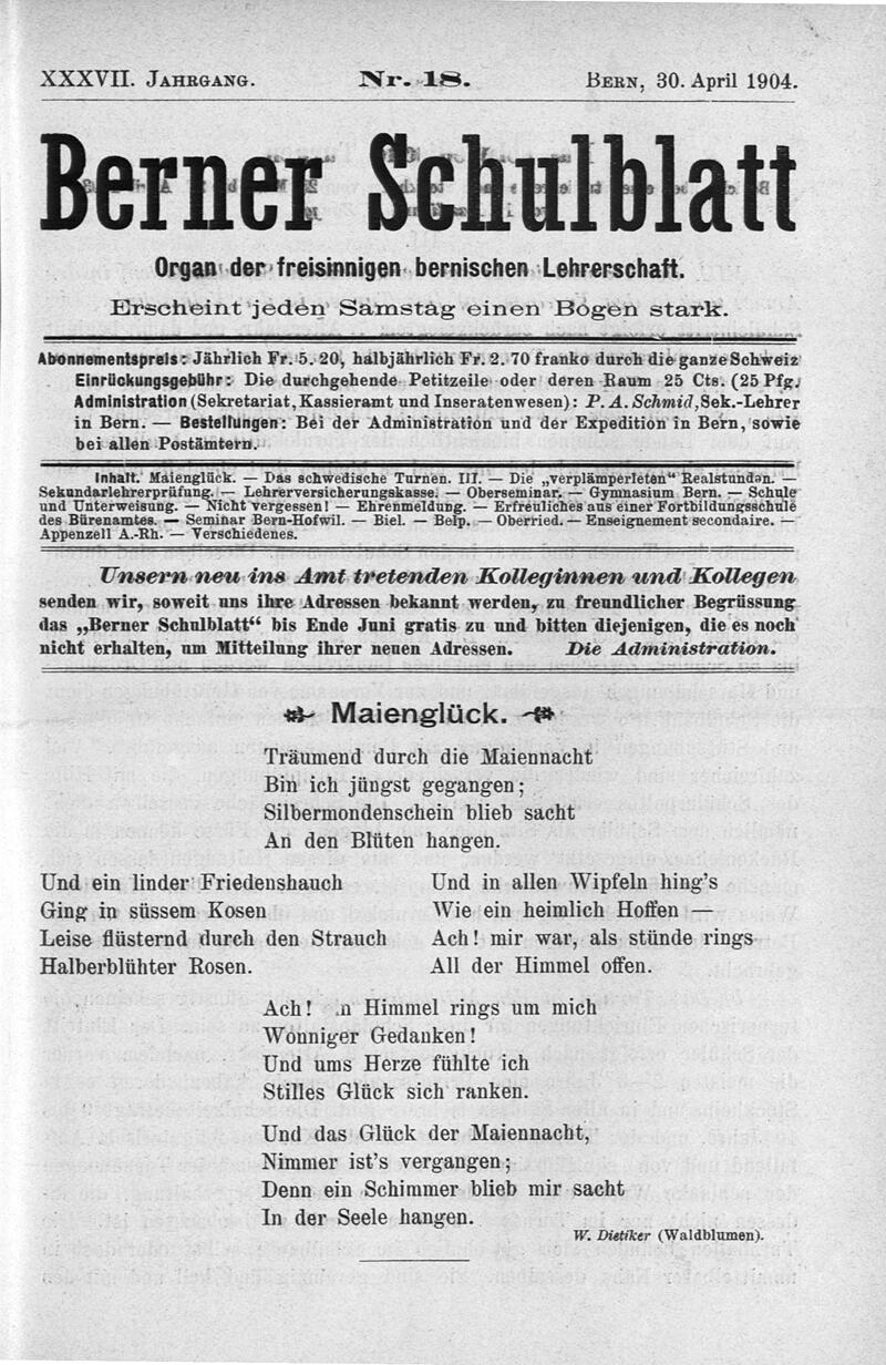 Buchumschlag - Heft 18