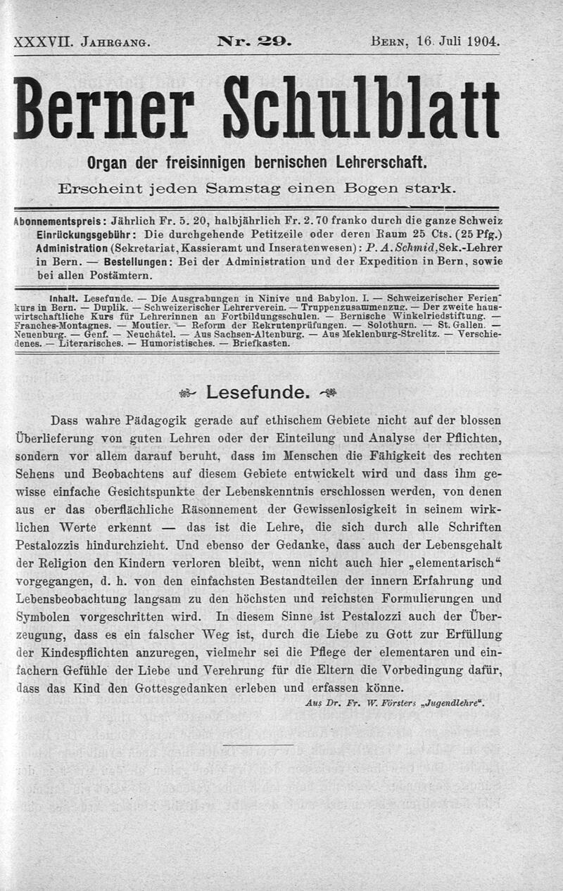 Buchumschlag - Heft 29