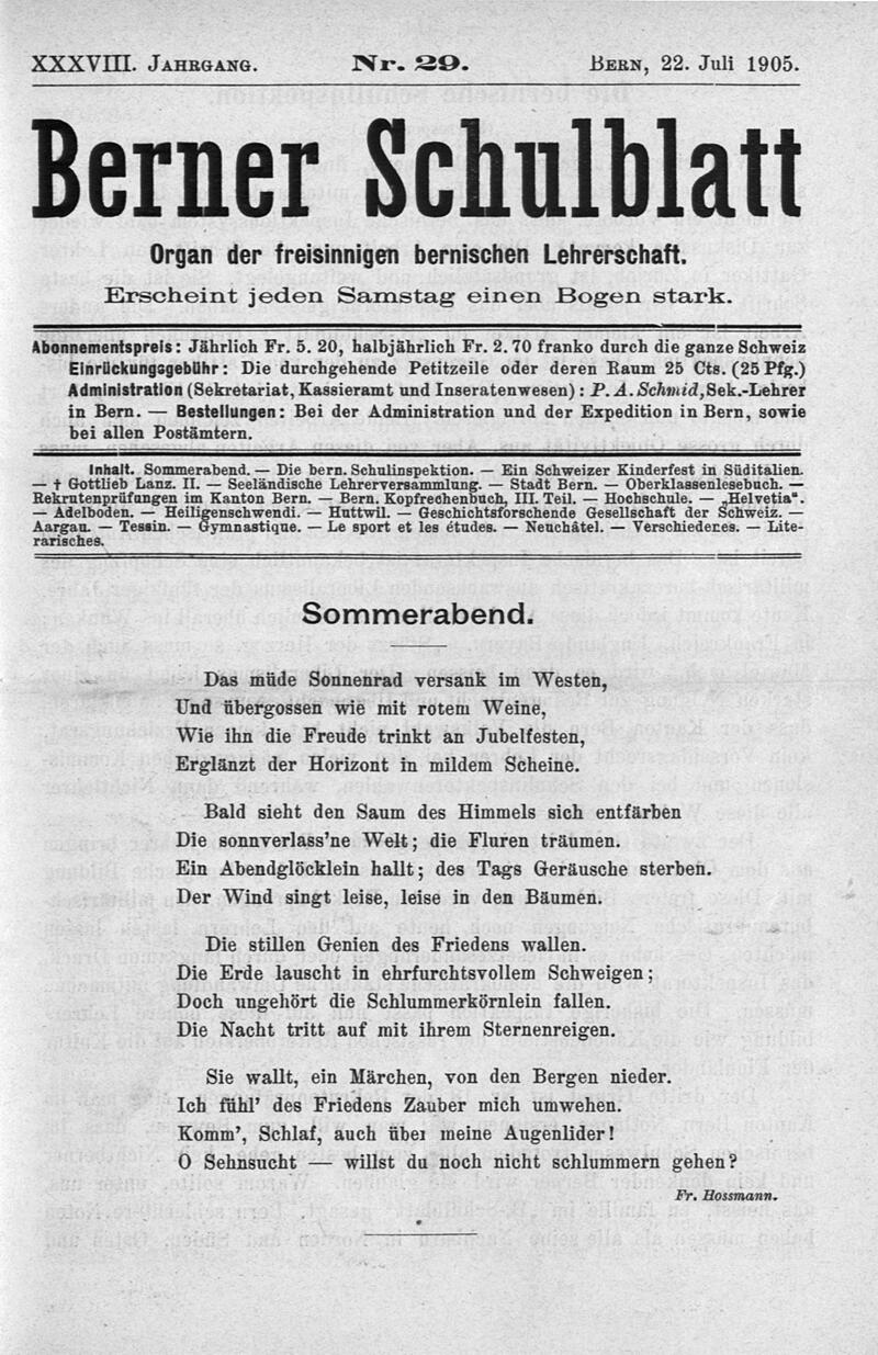 Buchumschlag - Heft 29