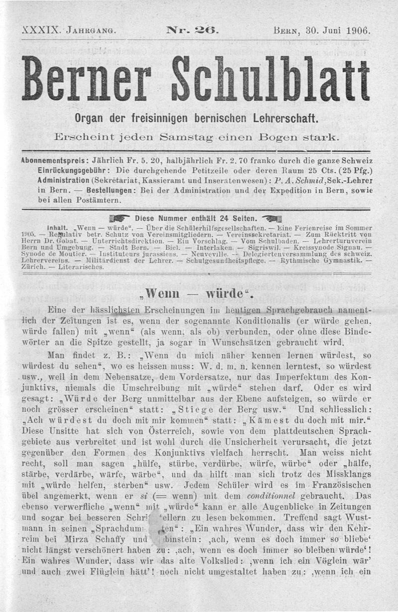 Buchumschlag - Heft 26