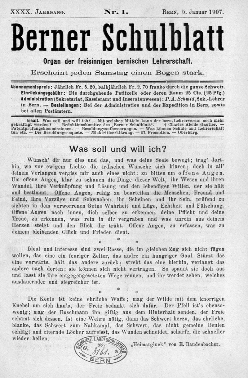 Buchumschlag - Heft 1