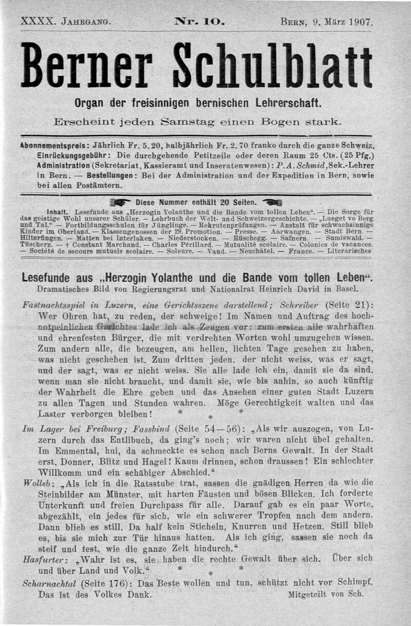 Buchumschlag - Heft 10