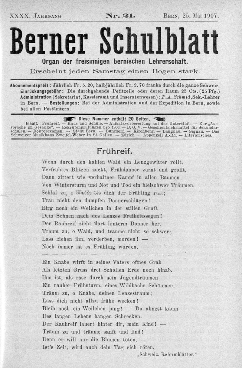 Buchumschlag - Heft 21