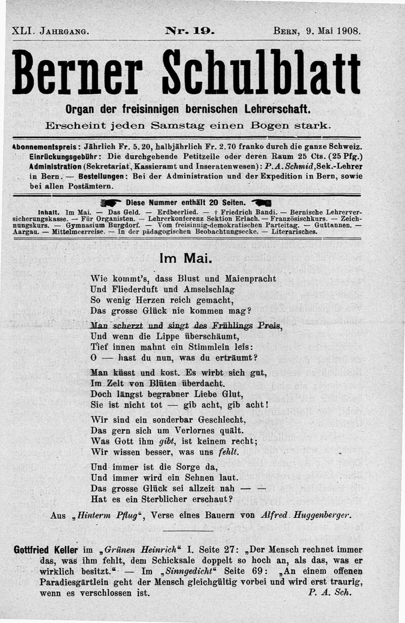 Buchumschlag - Heft 19