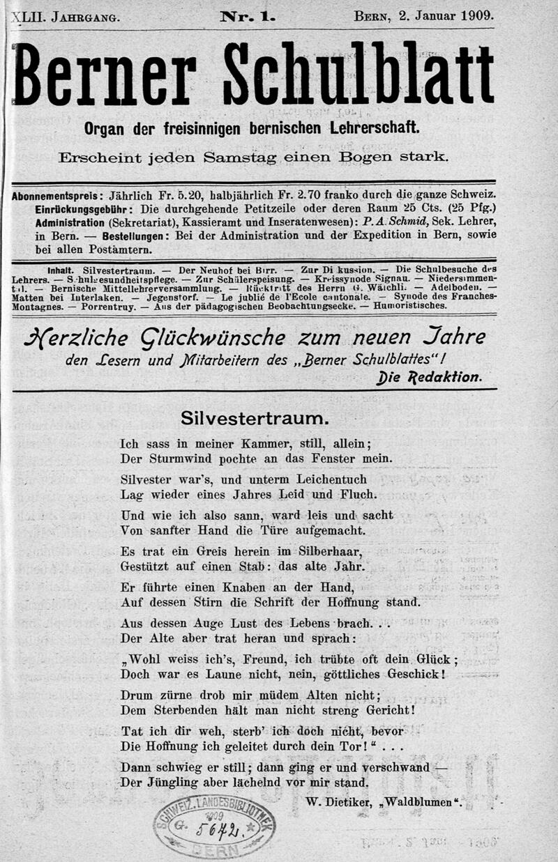 Buchumschlag - Heft 1