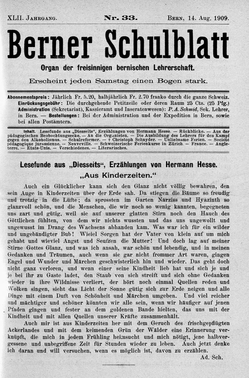 Buchumschlag - Heft 33
