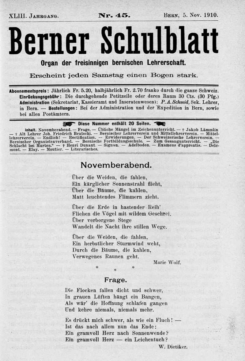 Buchumschlag - Heft 45