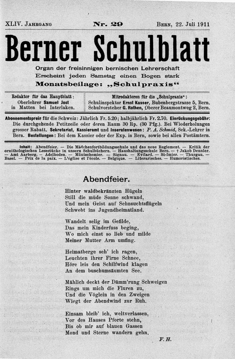 Buchumschlag - Heft 29