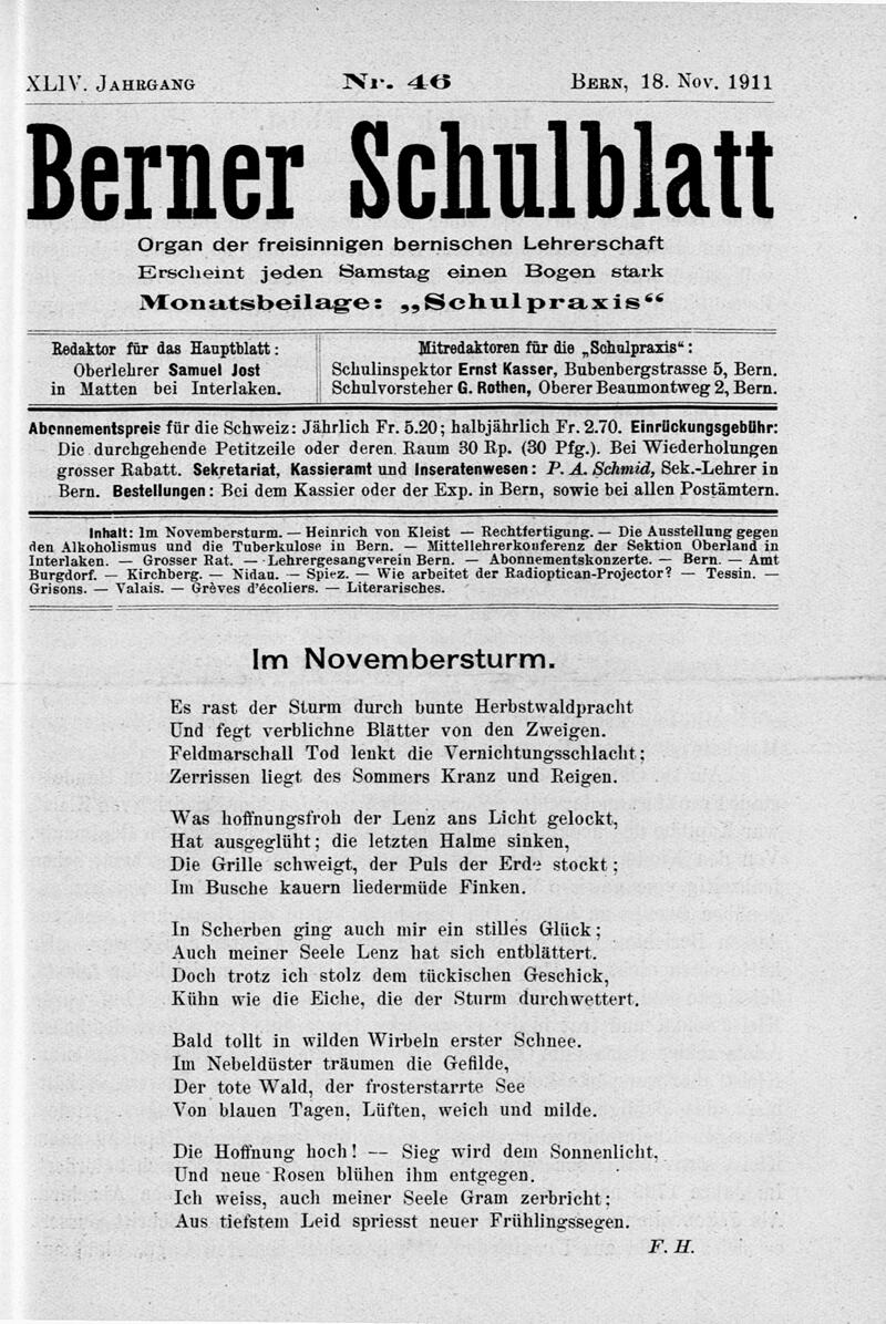 Buchumschlag - Heft 46