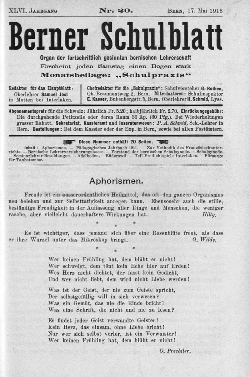 Buchumschlag - Heft 20
