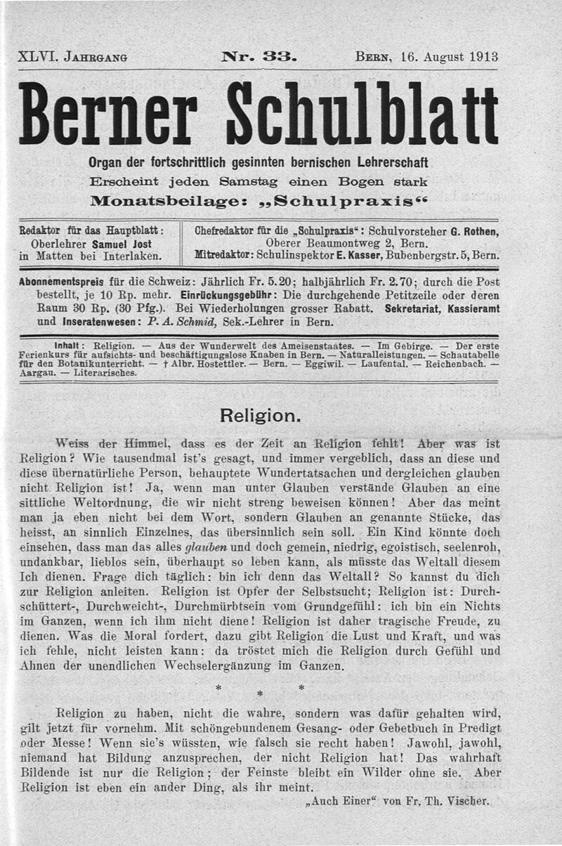 Buchumschlag - Heft 33