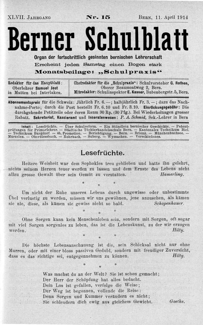 Buchumschlag - Heft 15