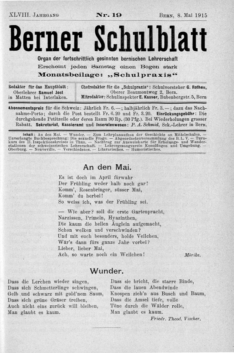 Buchumschlag - Heft 19