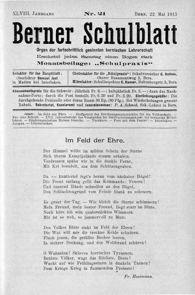 Buchumschlag - Heft 21