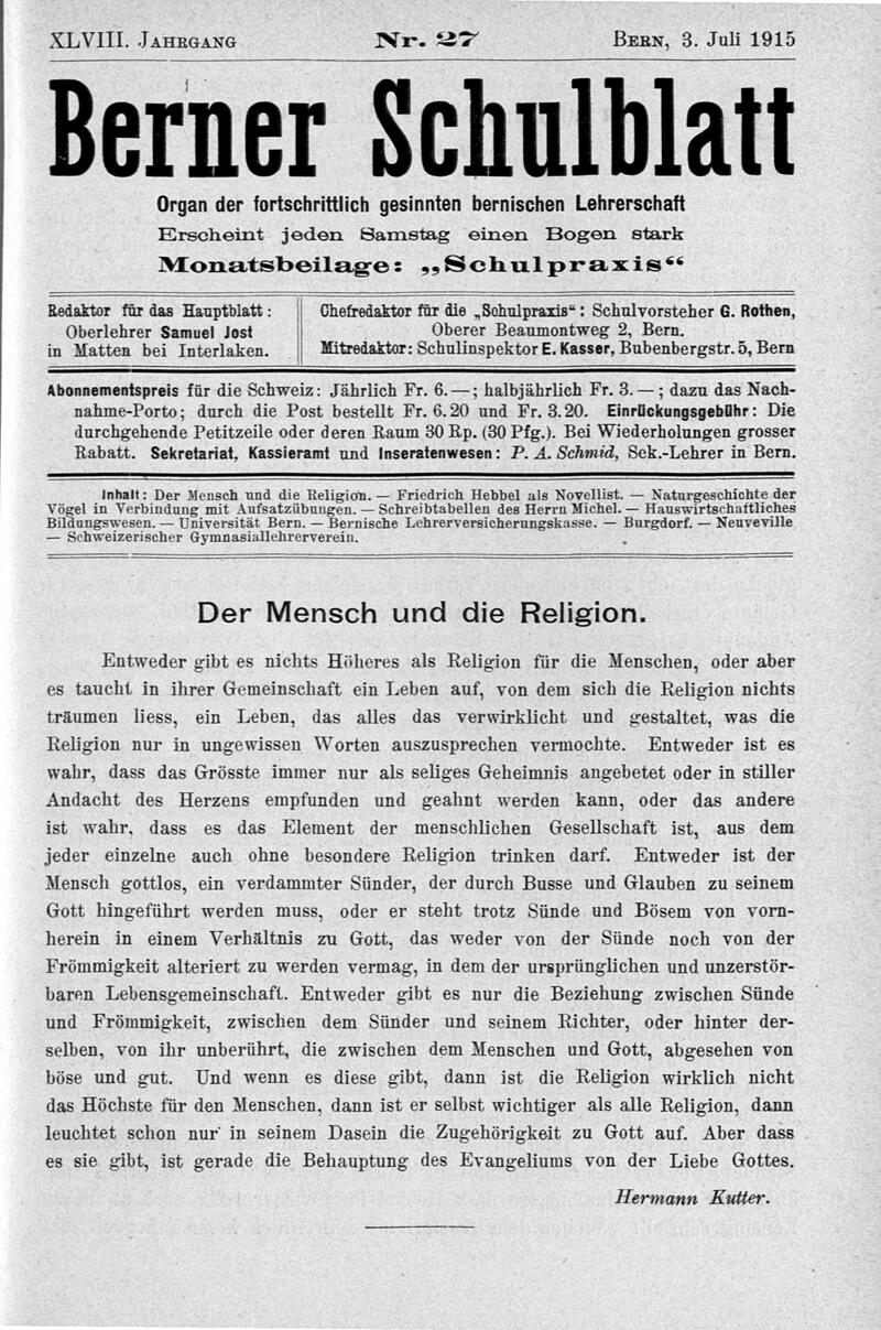 Buchumschlag - Heft 27