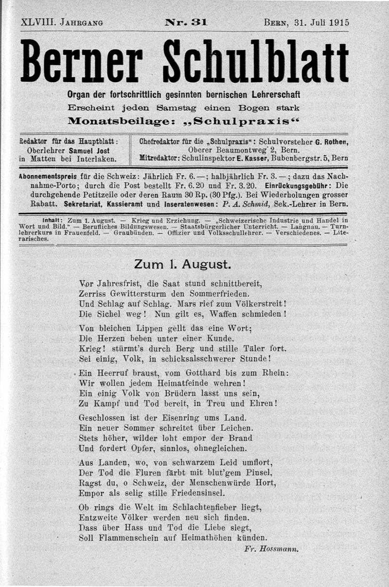 Buchumschlag - Heft 31