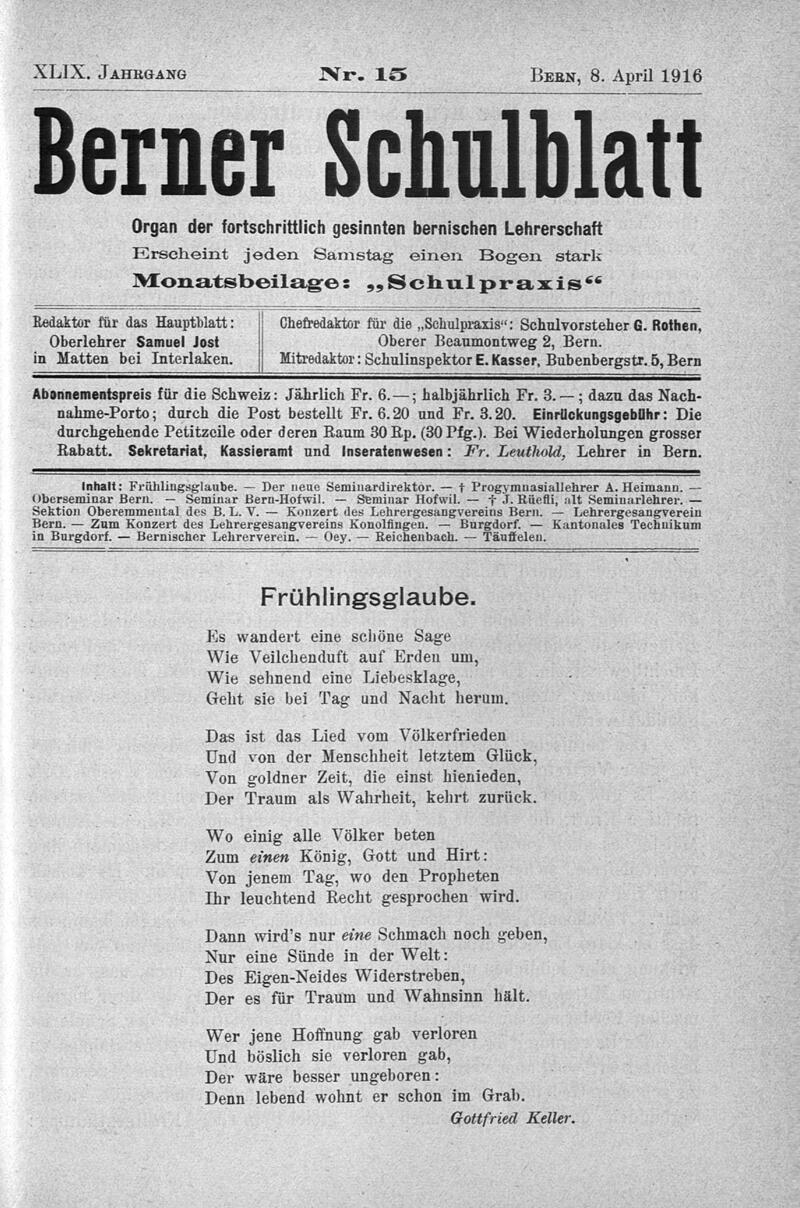 Buchumschlag - Heft 15