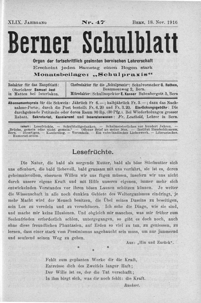 Buchumschlag - Heft 47