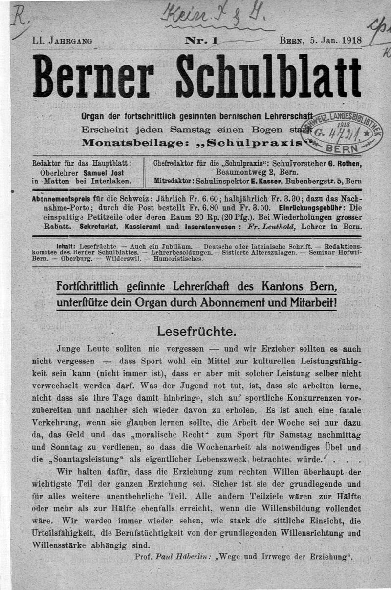 Buchumschlag - Heft 1