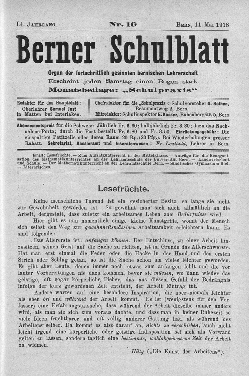 Buchumschlag - Heft 19