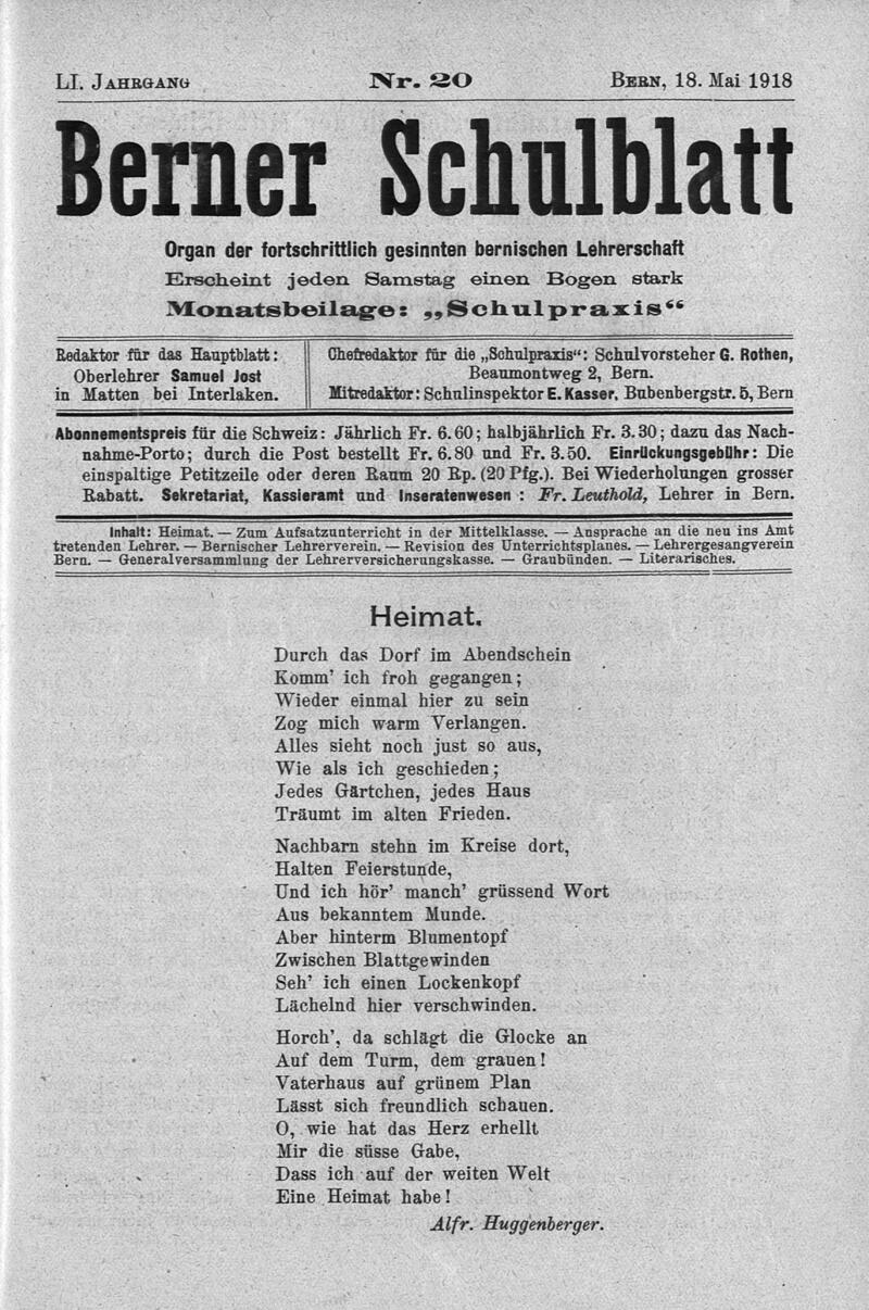 Buchumschlag - Heft 20