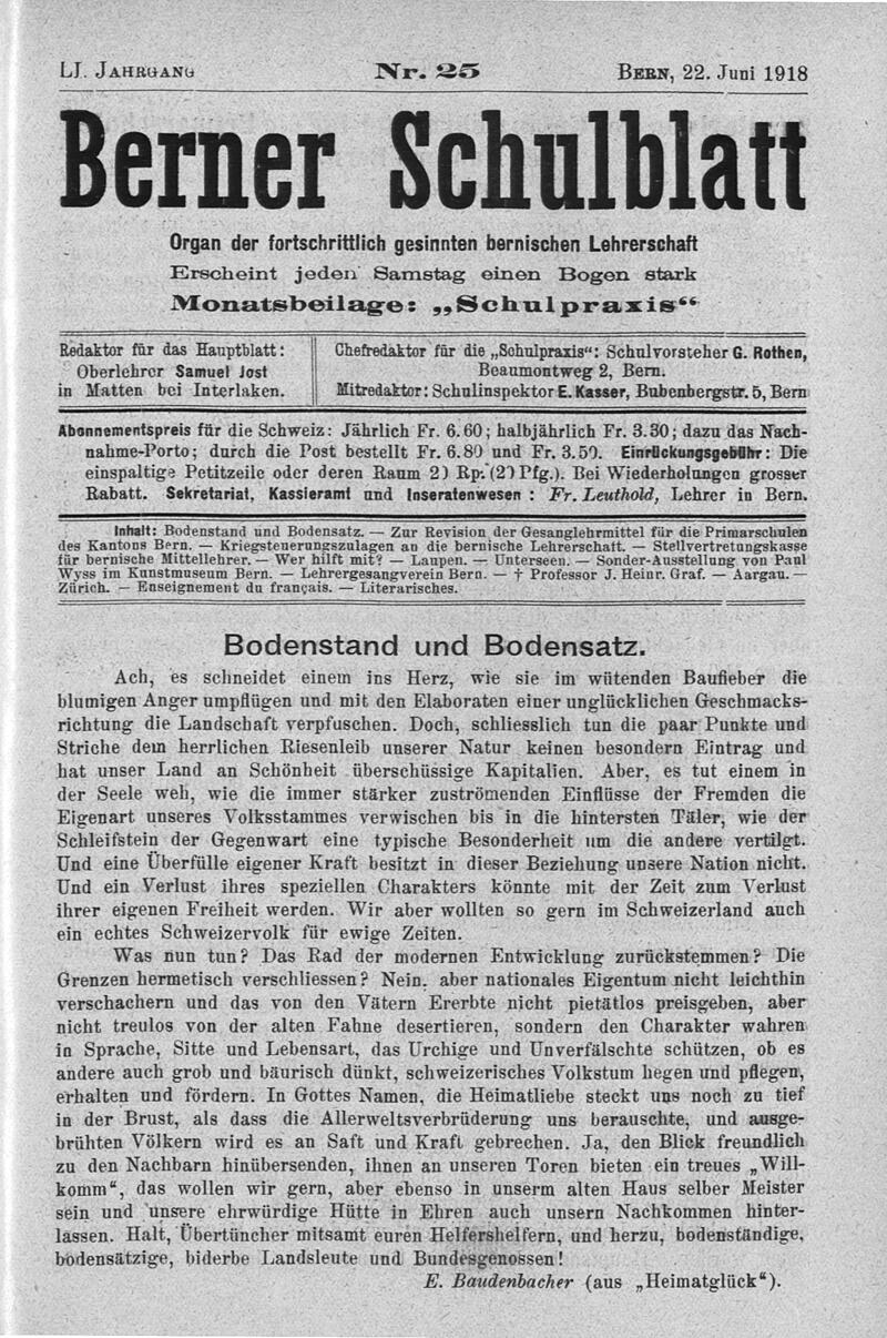 Buchumschlag - Heft 25