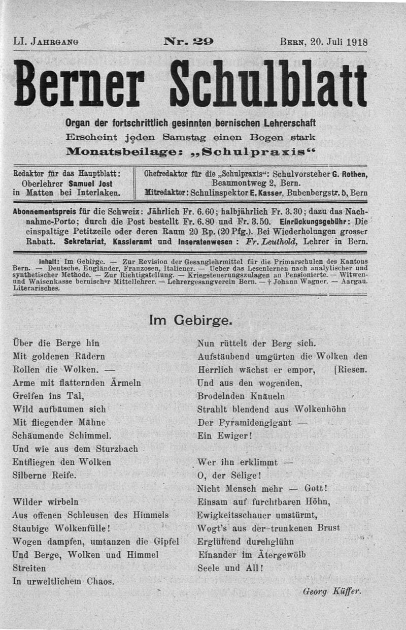 Buchumschlag - Heft 29