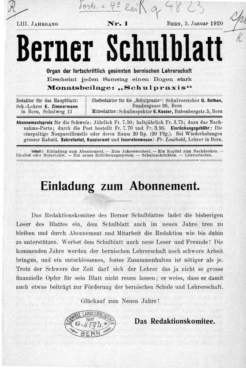 Buchumschlag - Heft 1