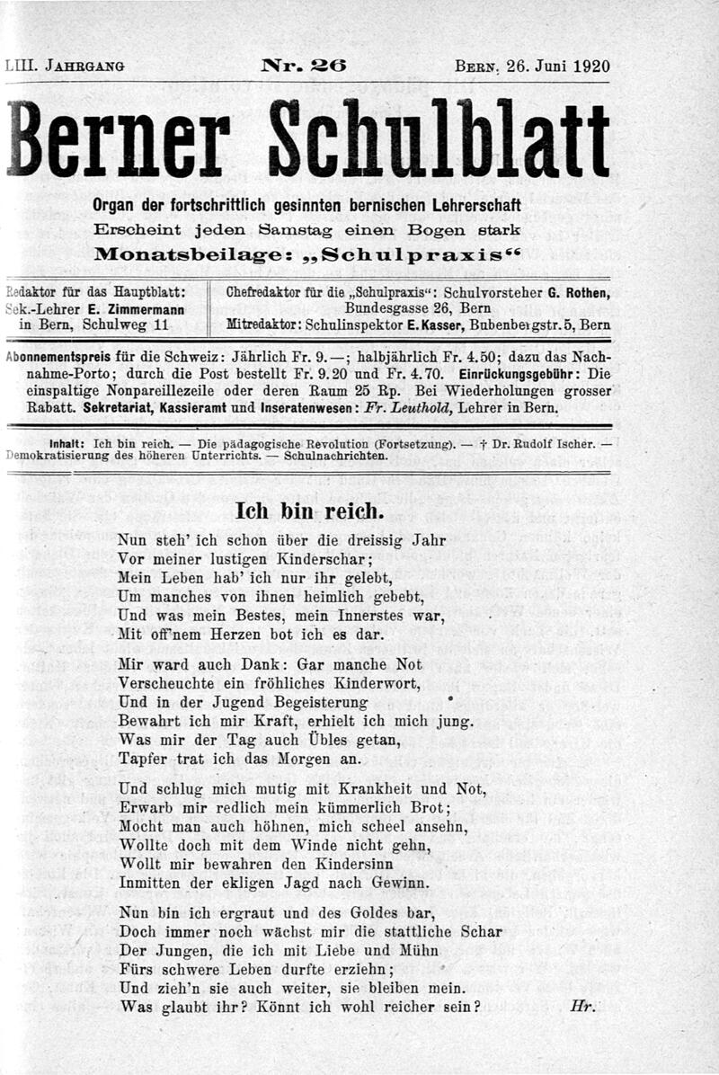 Buchumschlag - Heft 26