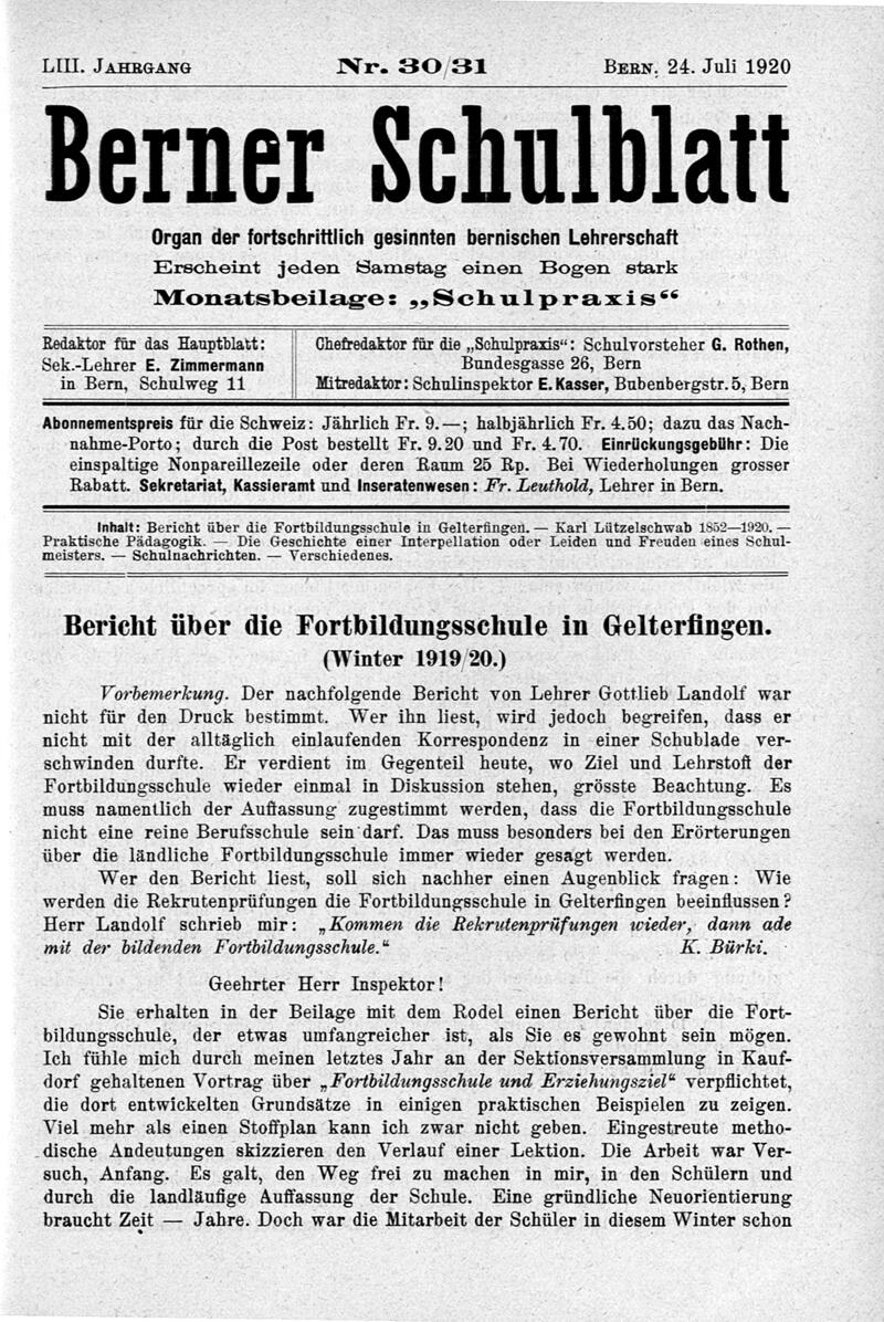 Buchumschlag - Heft 30-31