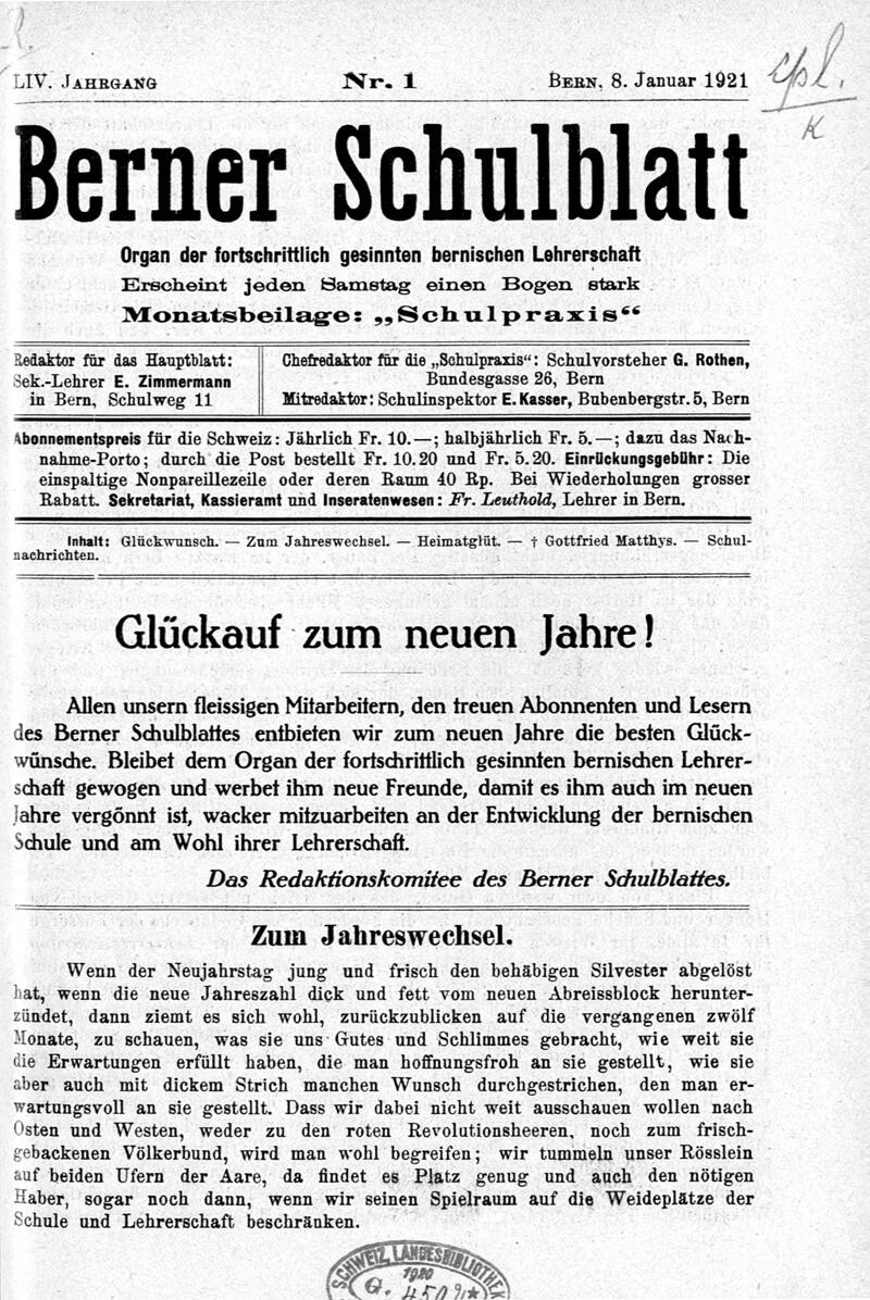 Buchumschlag - Heft 1