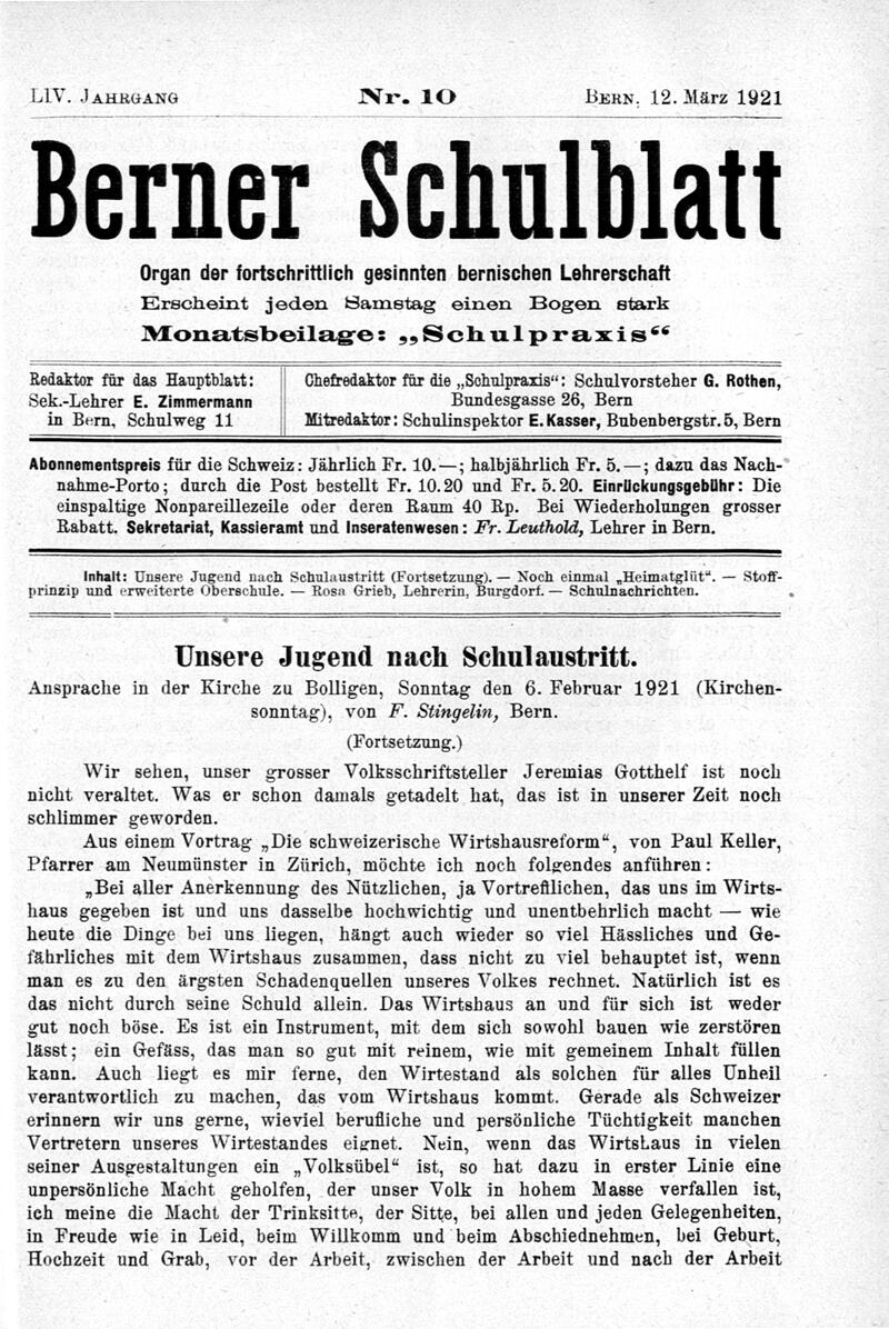 Buchumschlag - Heft 10