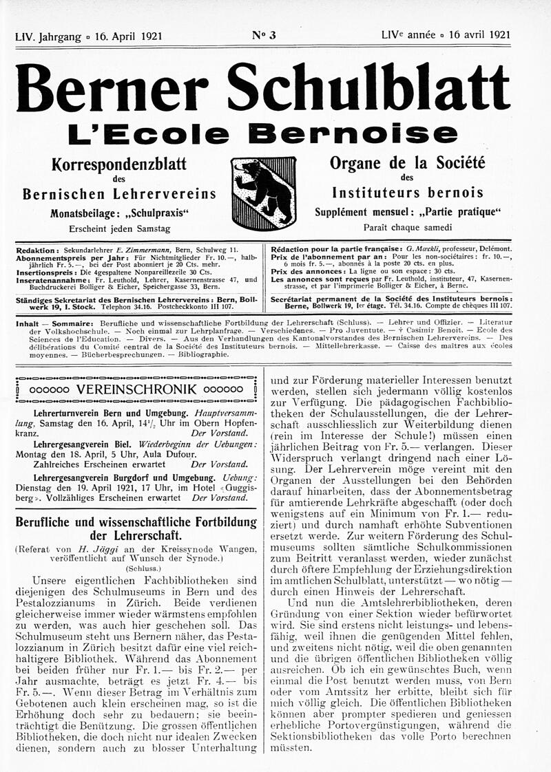 Buchumschlag - Heft 3