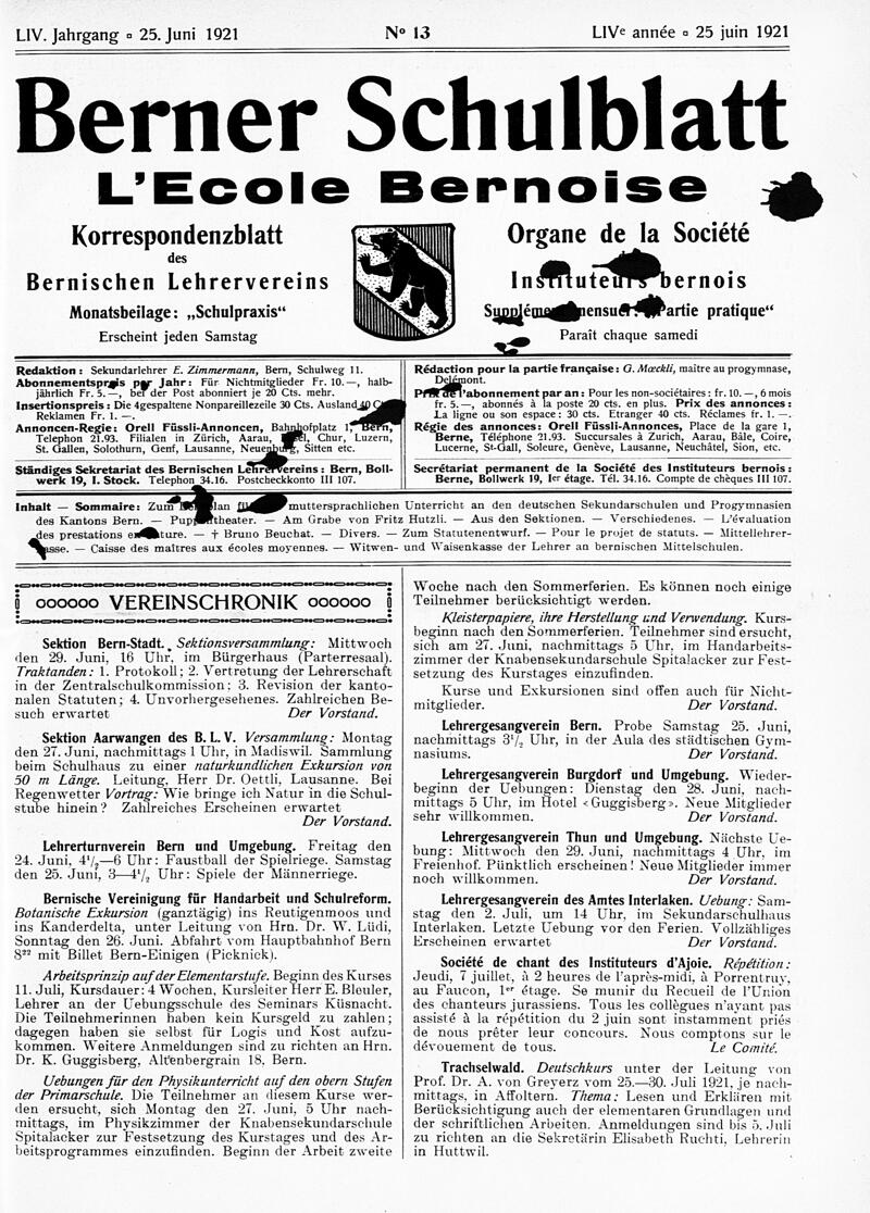 Buchumschlag - Heft 13