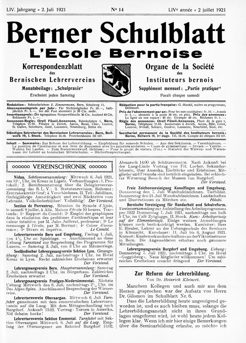 Buchumschlag - Heft 14