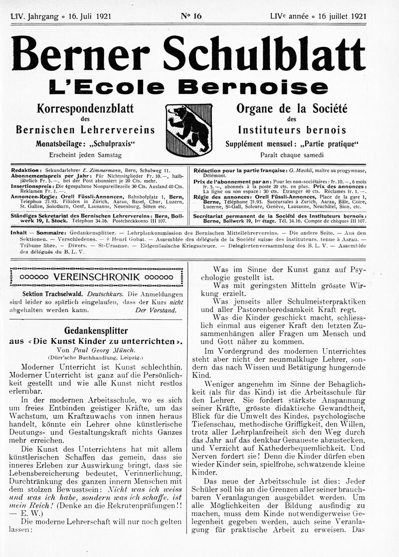 Buchumschlag - Heft 16