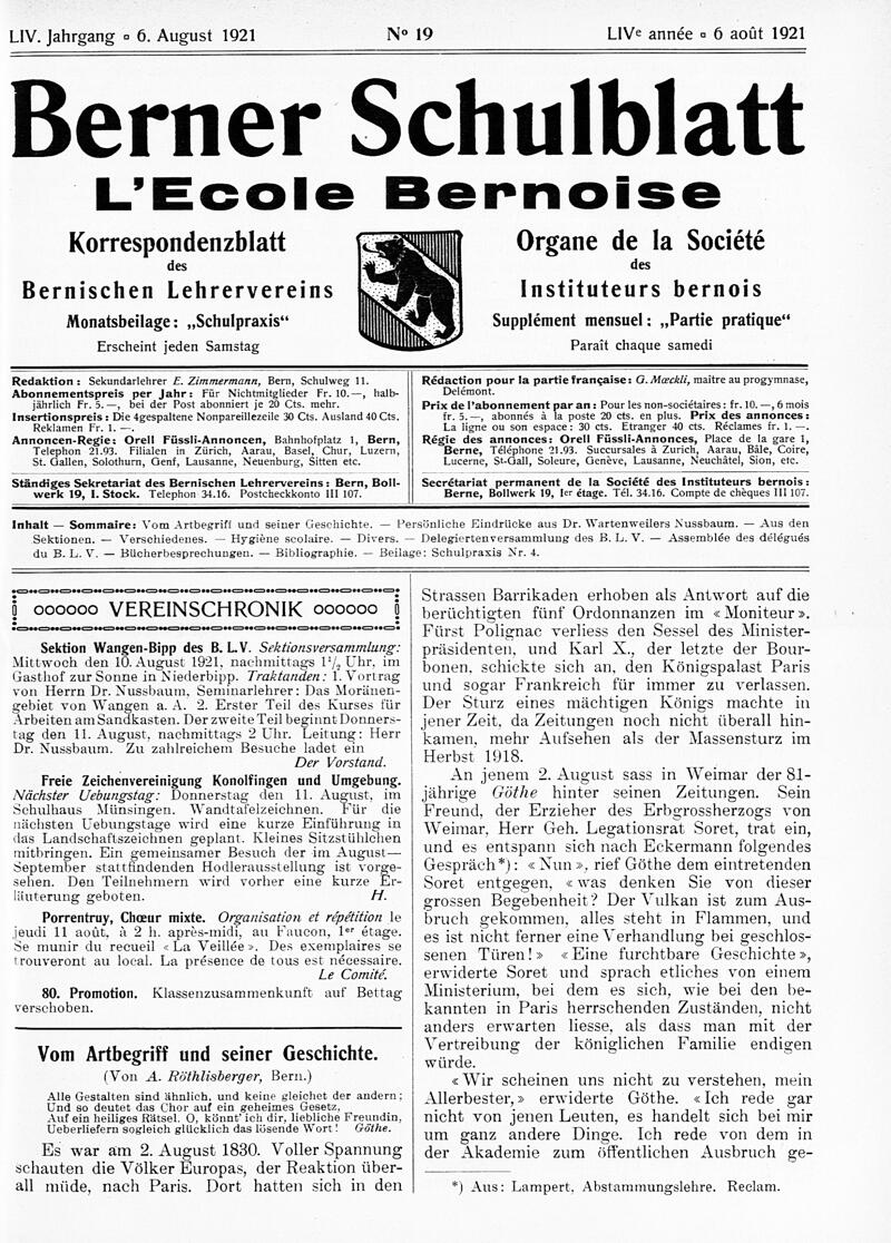 Buchumschlag - Heft 19