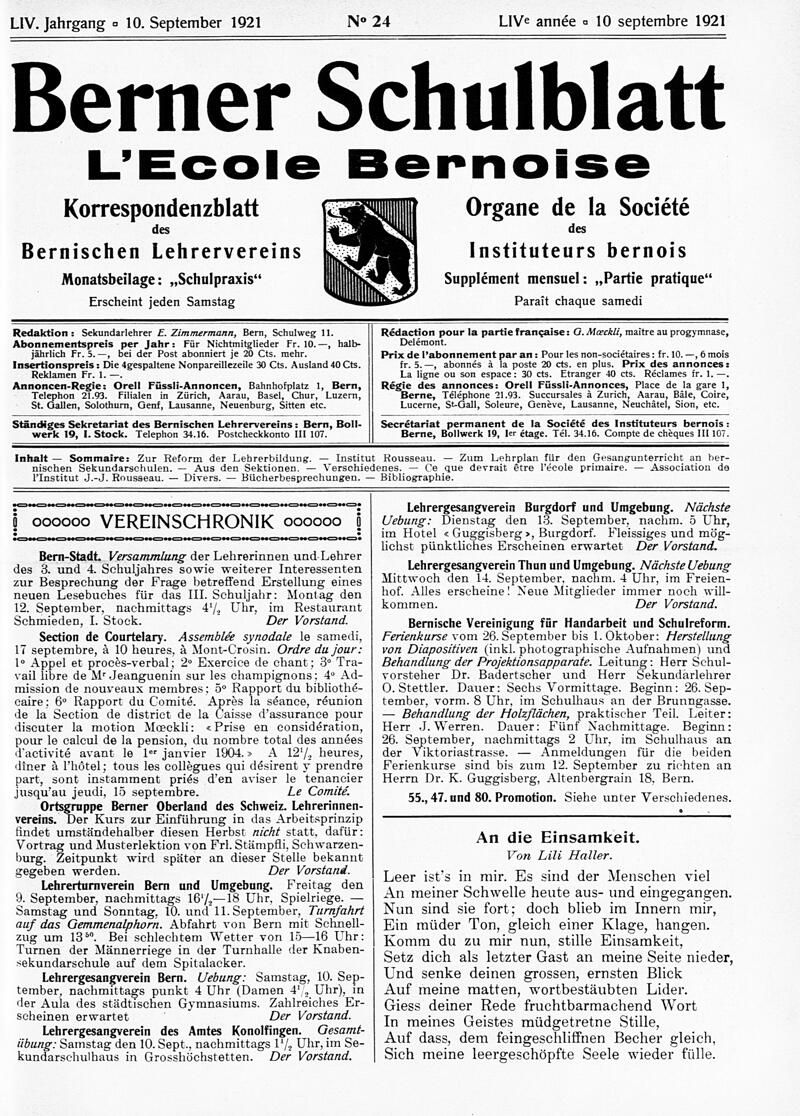 Buchumschlag - Heft 24