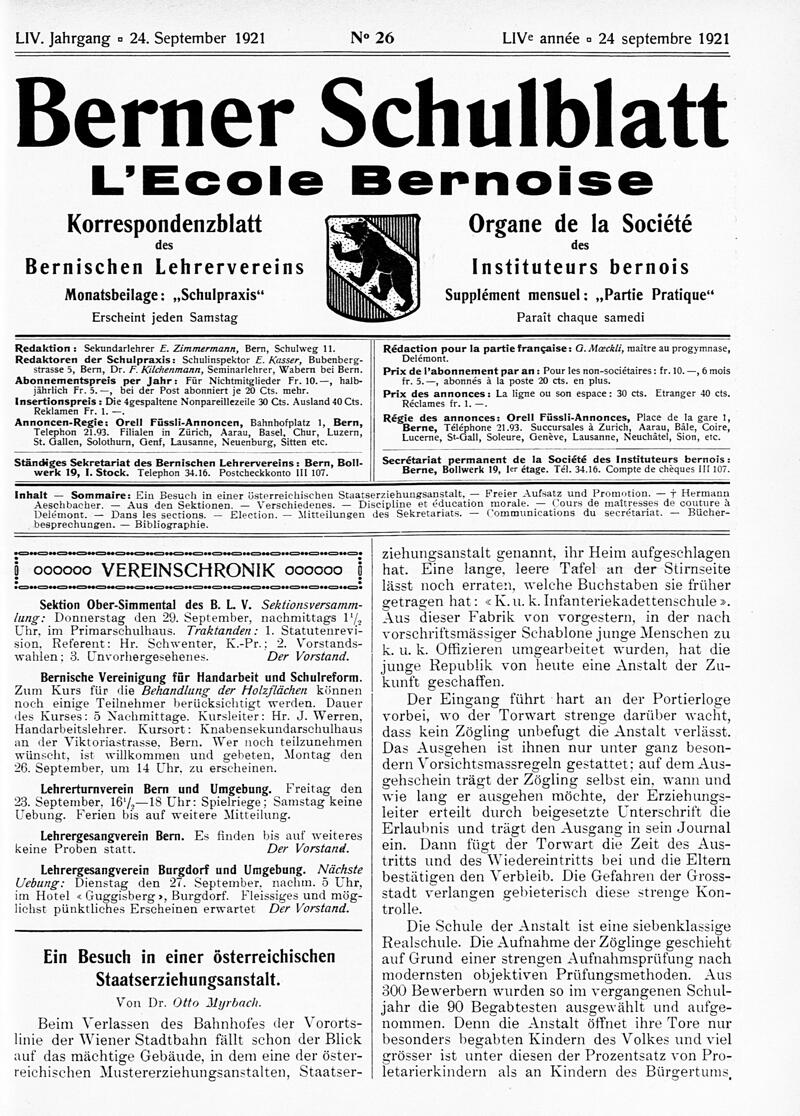 Buchumschlag - Heft 26