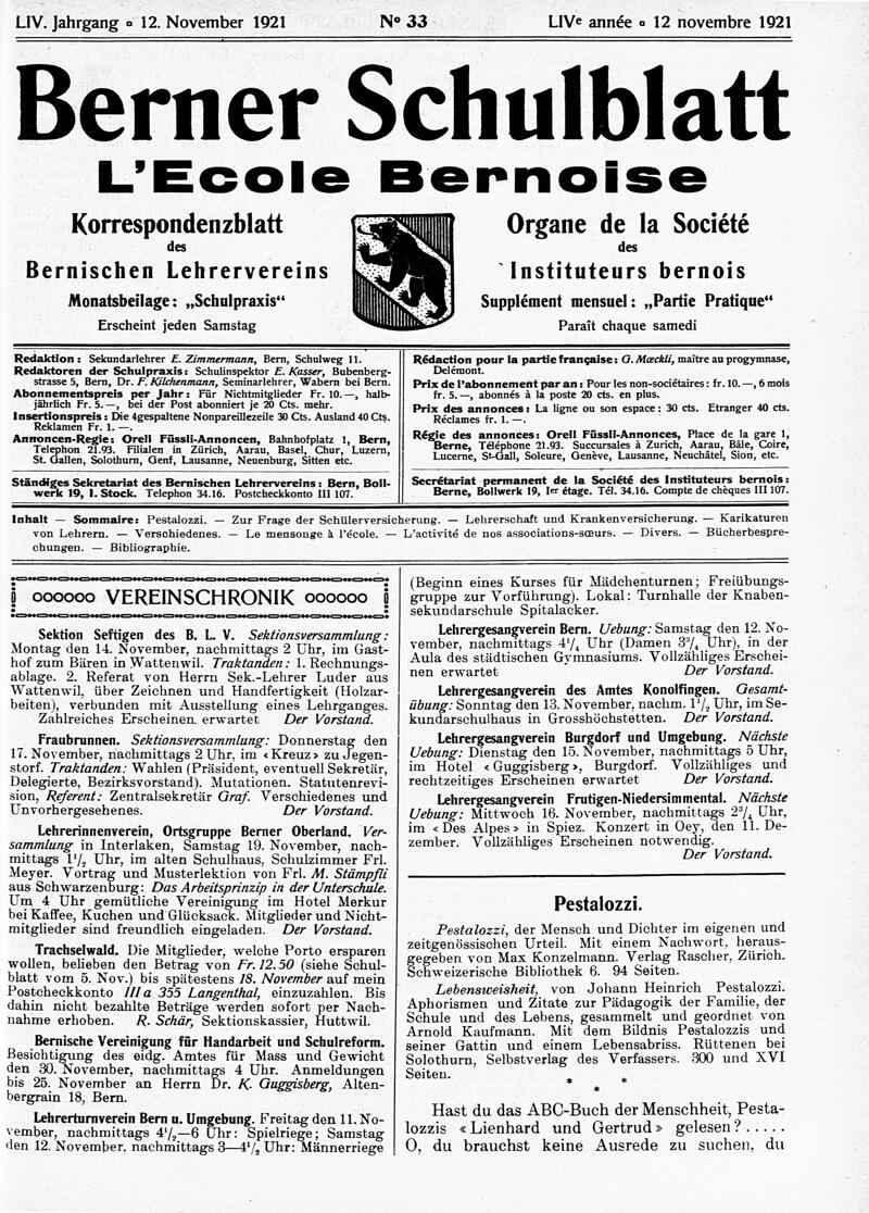 Buchumschlag - Heft 33