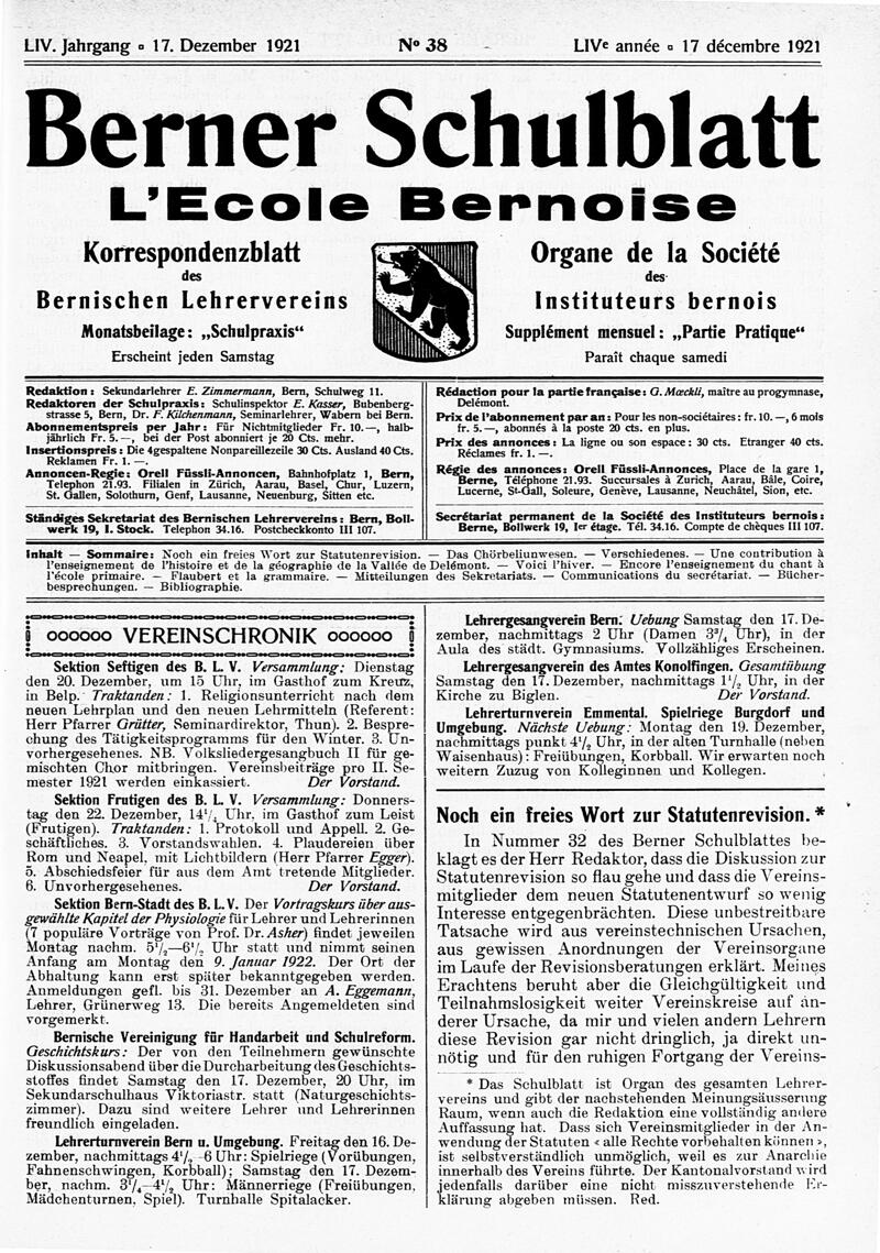 Buchumschlag - Heft 38