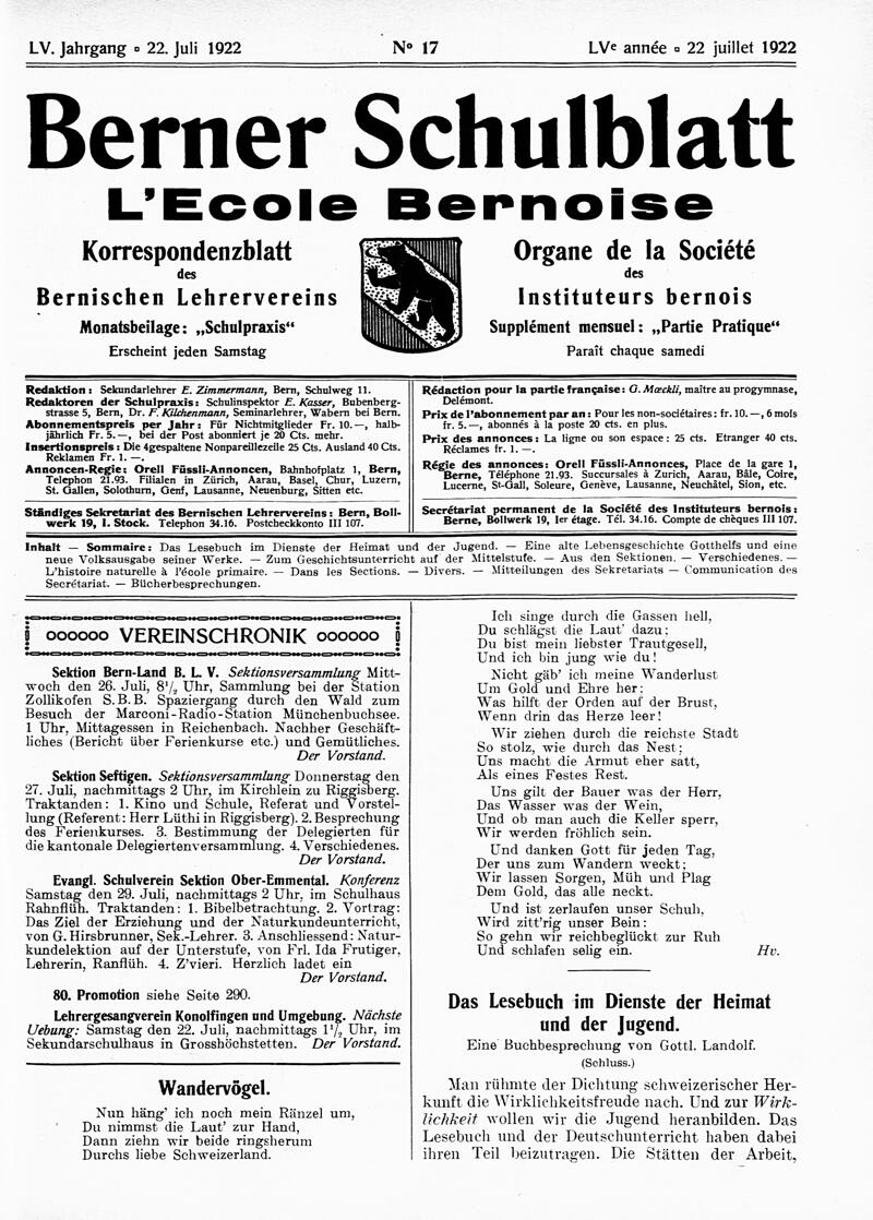 Buchumschlag - Heft 17