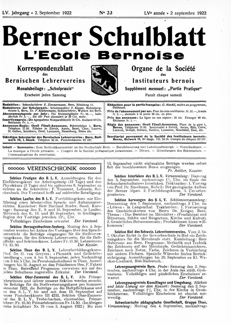 Buchumschlag - Heft 23