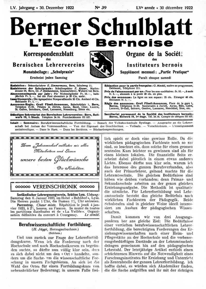 Buchumschlag - Heft 39