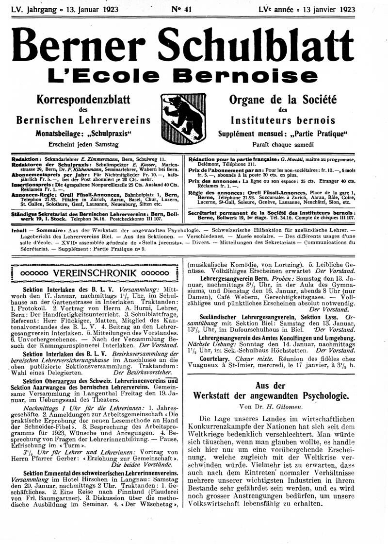 Buchumschlag - Heft 41