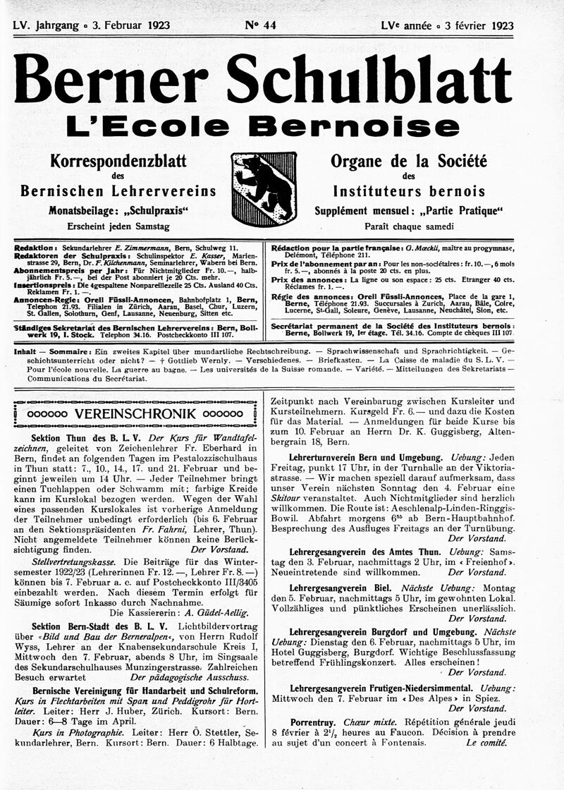 Buchumschlag - Heft 44